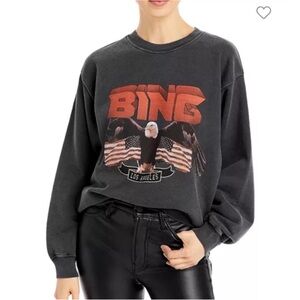 Anine bing eagle graphic Los Angeles USA flag sweatshirt